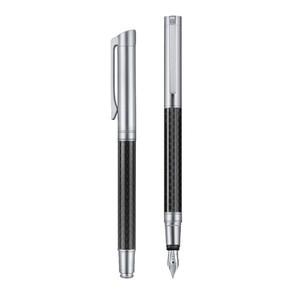 0076 Carbon Line fountain pen Silver
