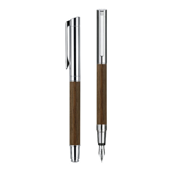 0240 tizio fountain pen silver